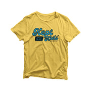A yellow t-shirt from KEPT Christian apparel.