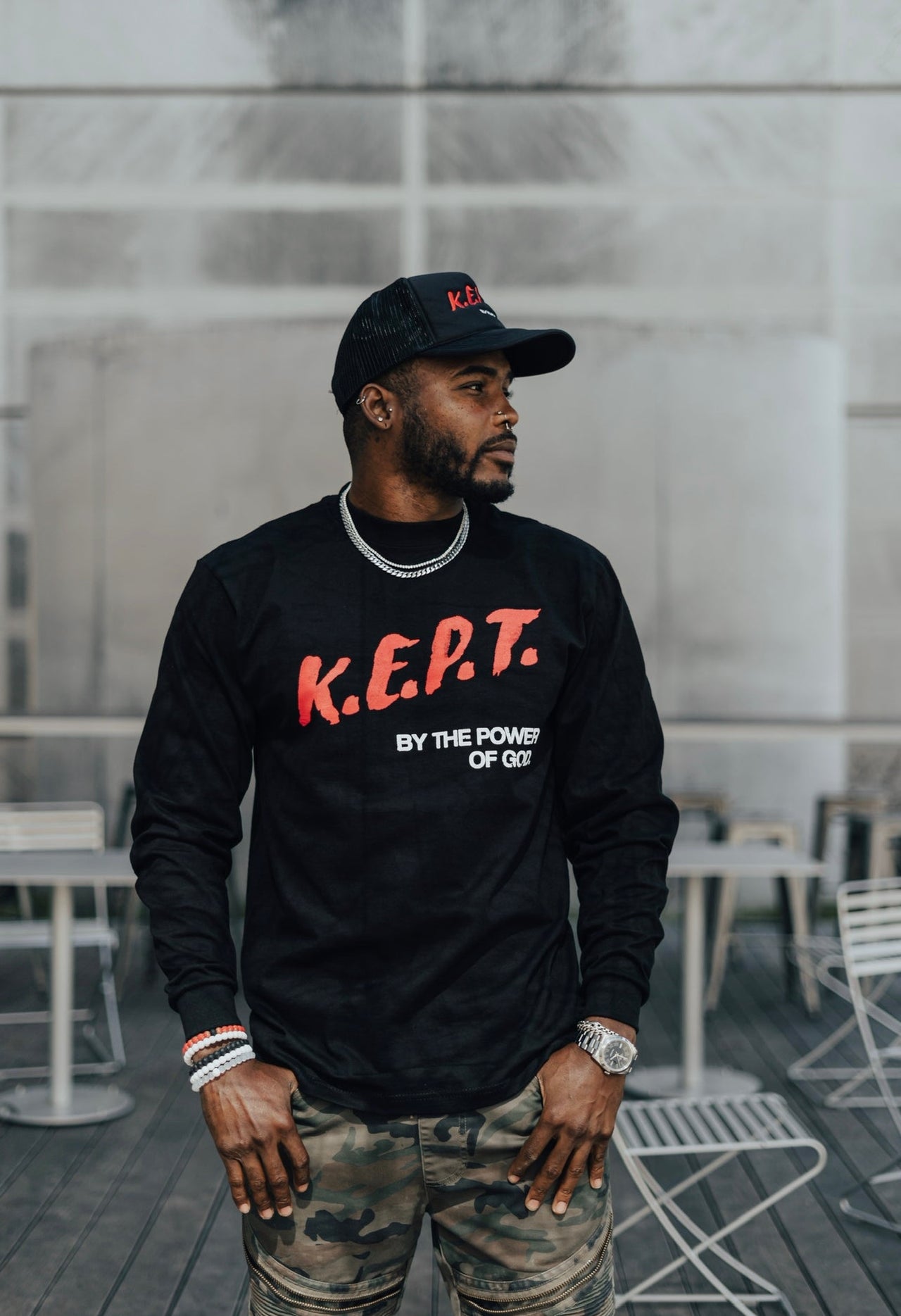 K.E.P.T By The Power of God L/S